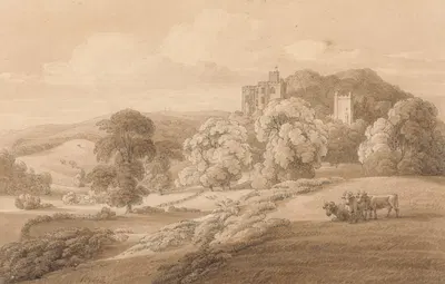 Dunster Castle, Somerset by Джозеф Пауэлл — digital art print download