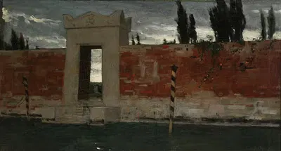 Кладбище в Венеции, эскиз by Владислав Чахурский, 1876 — digital art print download
