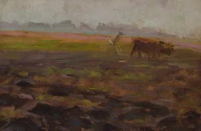 Пахотные быки by Владислав Островский, 1910 — digital art print download