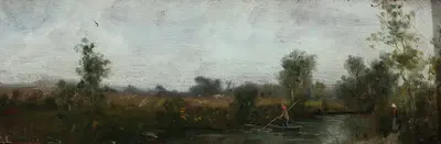 Речной пейзаж by Зигмунт Сидорович — digital art print download