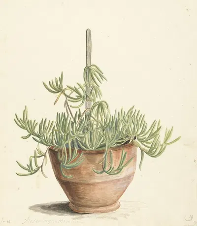 Mesembryanthemum uit de familie der Aizoaceae by Laurens Vincentsz. van der Vinne, 1668 - 1729 — digital art print download