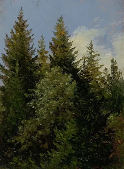 Ели by Карл Густав Каруз — digital art print download