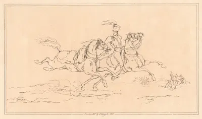 Cavalrymen, etc. by Joseph Steuart, 1821 — digital art print download