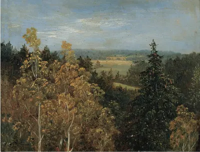 Лесной пейзаж by Карл Густав Каруз, 1830 — digital art print download