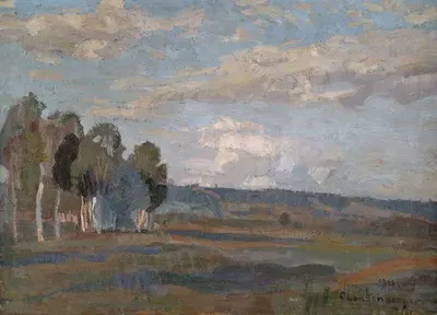Широкий летний пейзаж by Кристиан Ланденбергер, 1911 — digital art print download