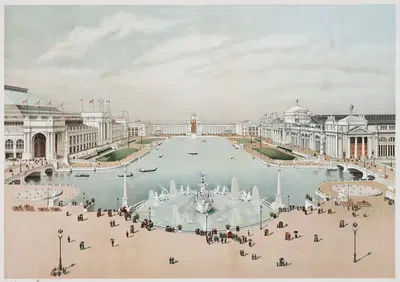 The Court of Honor – World's Fair by Donaldson Brothers, 1893 — digital art print download