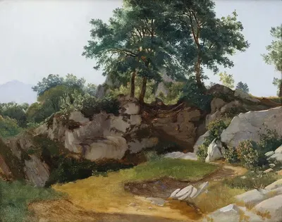 Итальянский горный пейзаж by Фриц Пецхольдт, 1831 — digital art print download