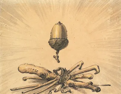 Acorn Strength by Julius Caesar Ibbetson — digital art print download