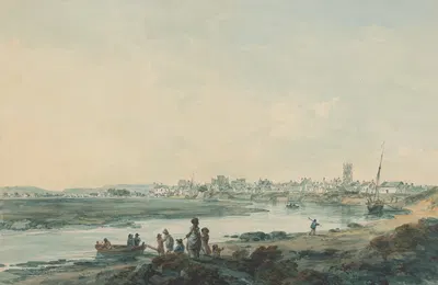 Cardiff from the South by Julius Caesar Ibbetson — digital art print download