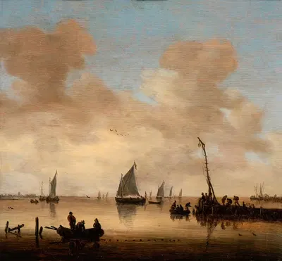 Тихое озеро by Иеронимус ван Дийст, 1650-1700 — digital art print download