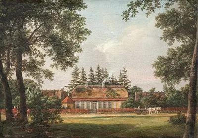 'Сковлист'. Дом лесника, Хиллерёд by Иоганн Кристиан Даль, 1812-1813 — digital art print download