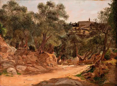Оливковая роща из Тиволи рядом с Римом by Йорген Рёд, 1839 — digital art print download