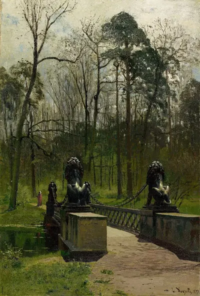 Львиный мост в Тиргартене by Луи Дузетт, 1897 — digital art print download