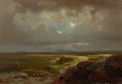 Широкий пейзаж (Шотландия) by Роберт Куммер, 1852 — digital art print download