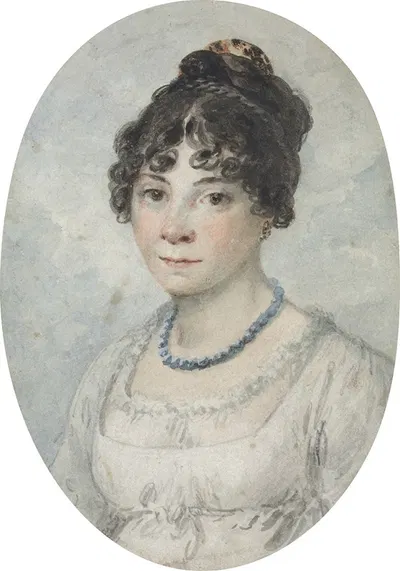 Portrait of a Lady, called Bella Ibbetson, the Artist's Second Wife by Юлий Цезарь Иббетсон — digital art print download