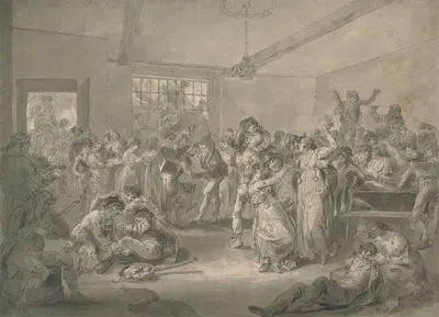 Sailors Carousing and Frying Watches by Julius Caesar Ibbetson — digital art print download