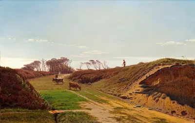 Деревенская дорога в Северном Ютланде by Торвальд Нисс, 1876 — digital art print download