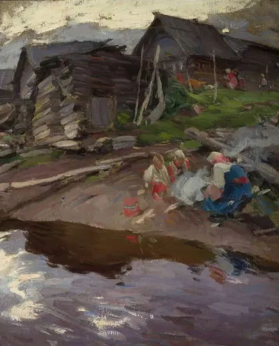 Вечером by Абрам Ефимович Архипов, c. 1910 — digital art print download