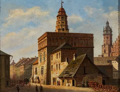 Старая ратуша на площади Вольница в Казимеж, Краков by Александр Григлевский — digital art print download