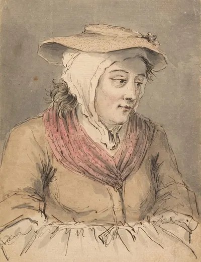 A Fisherwoman, Hands under Apron by Louis Philippe Boitard — digital art print download