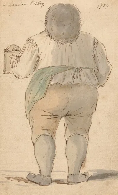 A London Potboy by Louis Philippe Boitard, 1759 — digital art print download