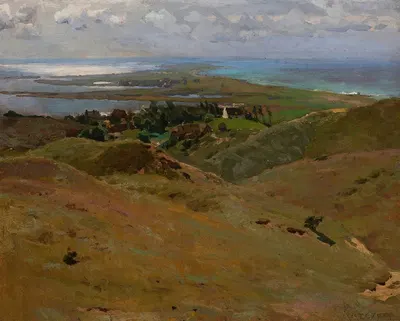 Landscape from Bornholm by Ferdynand Ruszczyc, 1897 — digital art print download