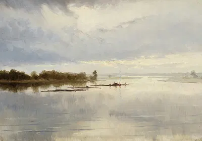 River landscape by Ferdynand Ruszczyc, 1895 — digital art print download
