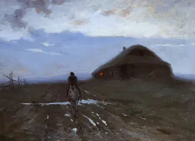 Придорожный трактир by Фердинанд Рушчиц, 1896 — digital art print download