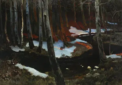 Лесной ручей by Фердинанд Рушчиц, 1898-1900 — digital art print download