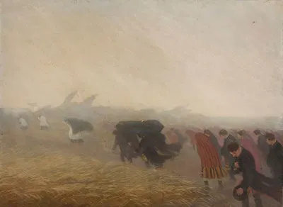 Похороны by Францишек Лубеньский, 1910 — digital art print download