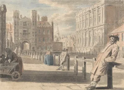 Holbein's Gateway and Jones's Banqueting House, Whitehall… by Louis Philippe Boitard — digital art print download