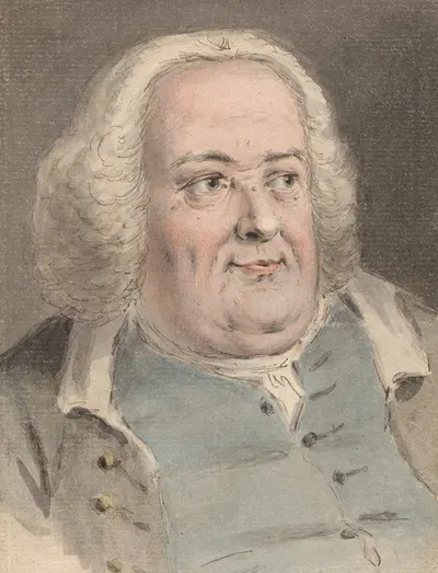 Portrait of a Man with a Double Chin by Louis Philippe Boitard — digital art print download