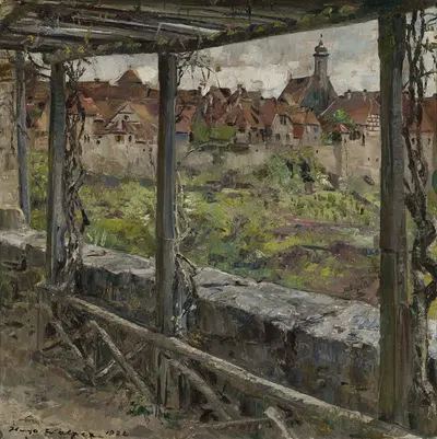 Городской пейзаж by Хуго Вальцер, 1922 — digital art print download