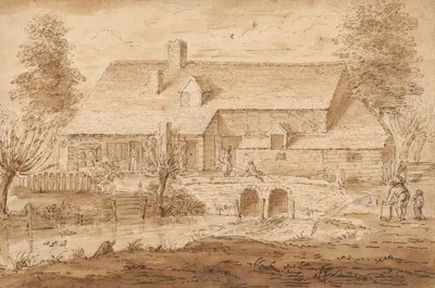View near Aldenham, Herts by Louis Philippe Boitard — digital art print download