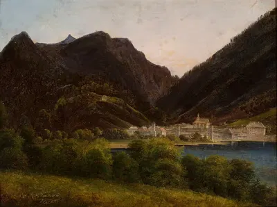Вид на город в долине by Ян Непомук Гловацкий, 1829 — digital art print download