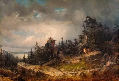 Лиса в ловушке by Килиан Цолль, 1854 — digital art print download