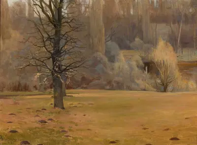 Фрагмент парка by Леон Шпандровски, 1902 — digital art print download