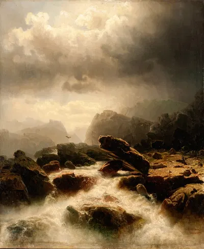 Водопад by Маркус Ларсон, 1856 — digital art print download