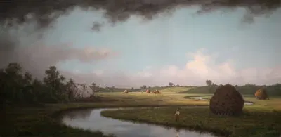 Болота Ньюберрипорта, приближающаяся буря by Мартин Джонсон Хид, c. 1871 — digital art print download