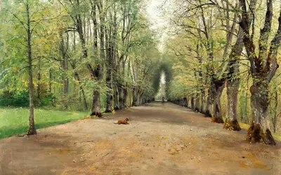 Аллея в Стрёмсхольме by Улоф Хермин, 1885 — digital art print download