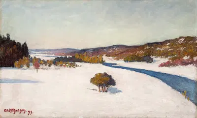 Зимний пейзаж by Олоф Сагер-Нельсон, 1893 — digital art print download