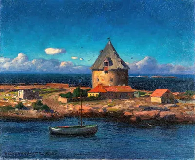 Вид с Кристиансё by Оскар Хуллгрен, 1899 — digital art print download