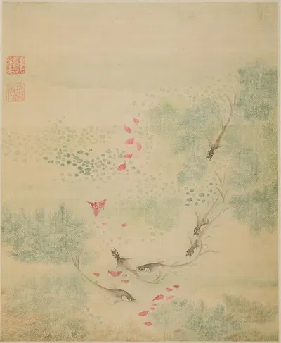 Fish by Ma Yuanyu, 1690 — digital art print download