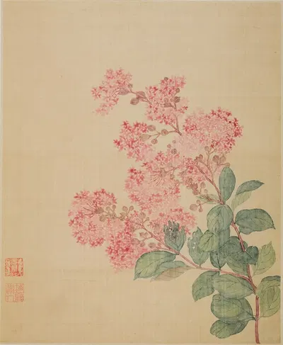 Hydrangea by Ma Yuanyu, 1690 — digital art print download