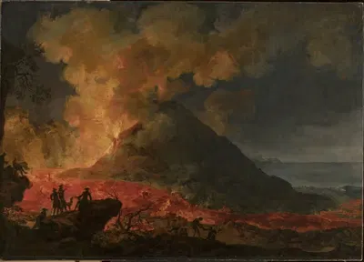 Извержение Везувия by Пьер-Жак Волаир, 1771 — digital art print download