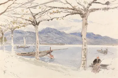 Lago Maggior, Italy by Майлс Биркет Фостер — digital art print download