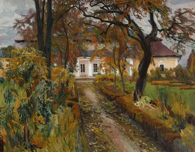 Усадебный дом осенью by Станислав Камоцкий, 1907 — digital art print download