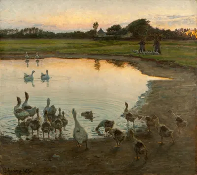 На закате by Вигго Йохансен, 1895 — digital art print download