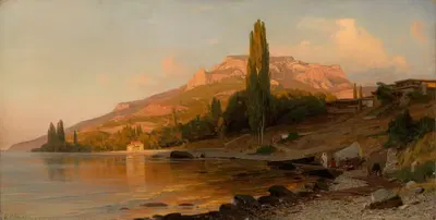 Ремонт рыболовных сетей у Крымского побережья by Владимир Орловский — digital art print download