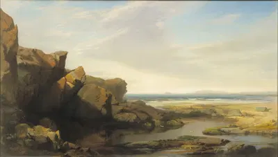Лужи у моря by Уильям Харт, 1861 — digital art print download